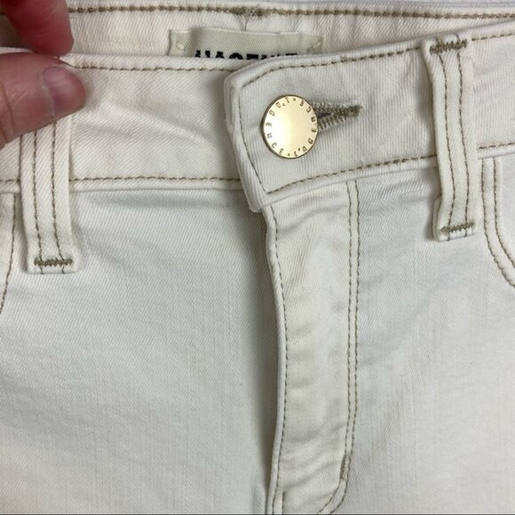 Revolve L'Agence Margot High Rise Skinny Jeans 25 Macademia White USA Made Pants - Picture 6 of 11